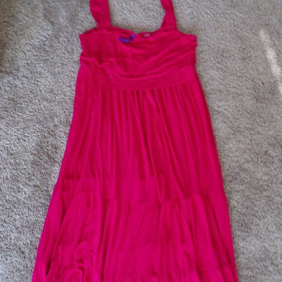 Seraphine pink tiered dress M - Picture 2 of 10